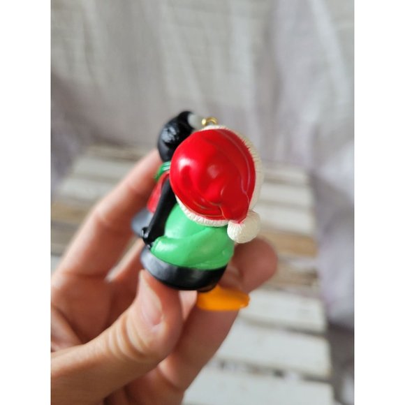 Hallmark Mom Dad penguin ornament 1989 as is Xmas tree - Picture 5 of 8